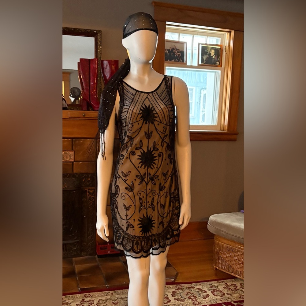 Abercrombie and Fitch bejewelled art deco dress
